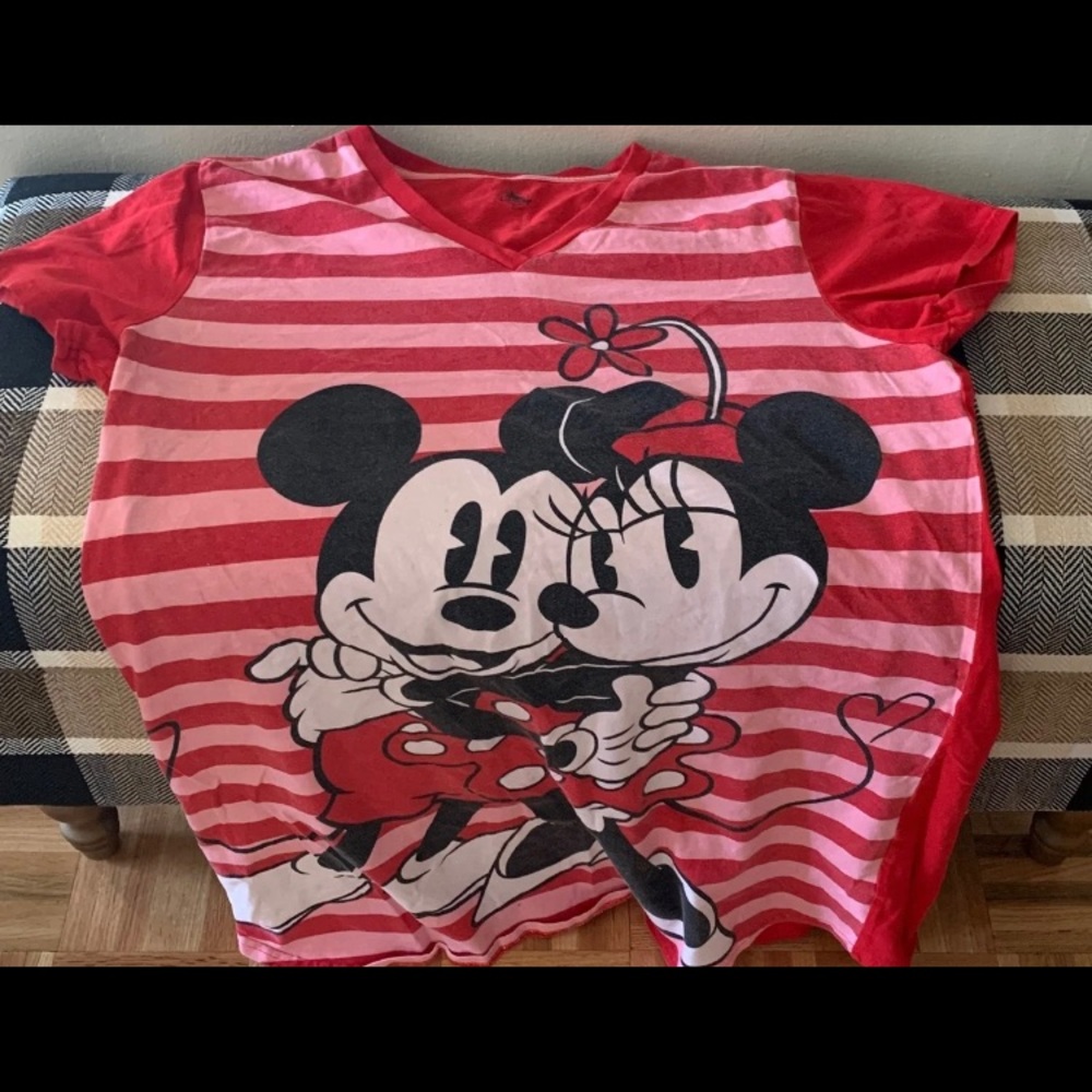 Hot Pink Disney Mini And Mickey Mouse Nightgown